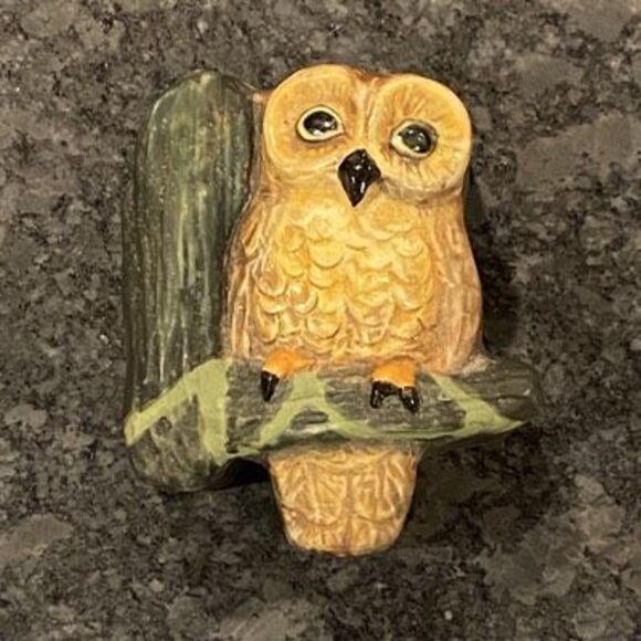 Carol Halmy Wise Owl Trinket Box - Picture 1 of 6